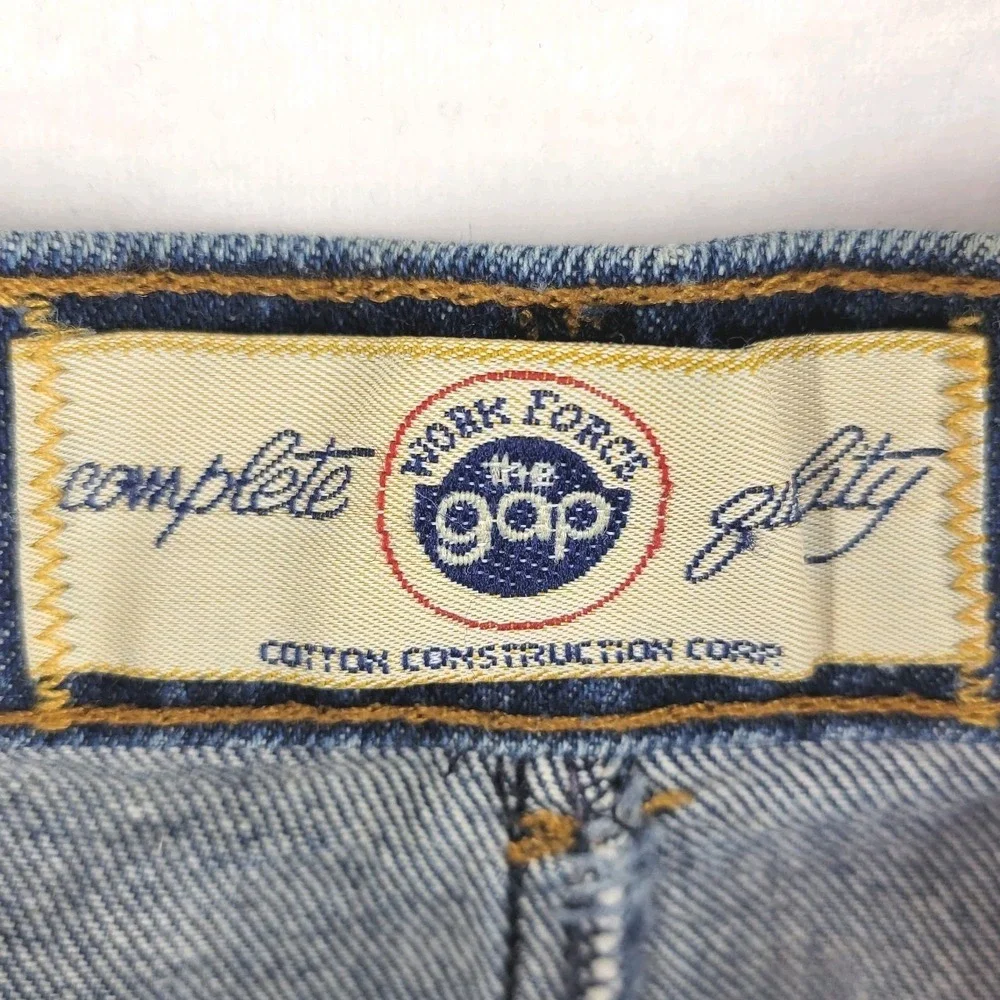 VTG Gap Denim Skirt Juniors 9/10 High Rise‎ Medium Wash 90s Y2K Retro Cotton USA